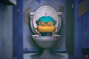 Vesmírne opice – Kúpeľna